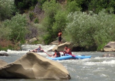 Wrapped on a Rock on Cache Creek