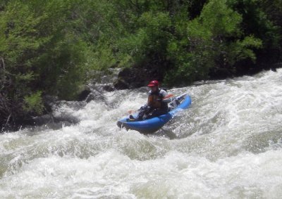 Paul Eilers at Mother's Rapid on Cache Creek