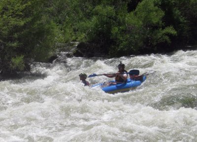 Jon Jay and John Fields at Mother's Rapid on Cache Creek