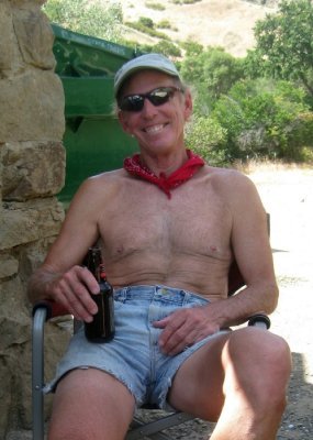 Larry Hazen Enjoying Happy Hour at the Takeout