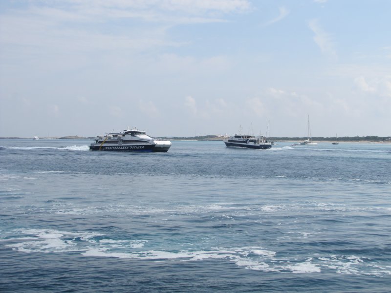 Blau de Formentera and Ibiza Jet outside La Savina - June 2011