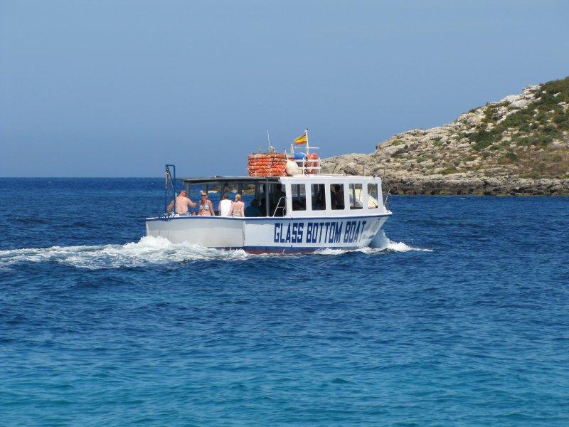 Glass Bottom Boat At Es Cana June 2012