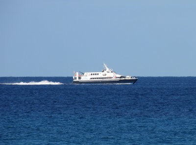 Balearia's Maverick passing Illetes - September 2011