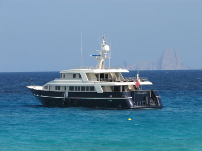 Superyacht Benedetta 2 at Illetes - June 2012