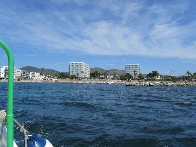 Approaching the Jetty at Playa d'en Bossa