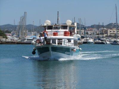 Santa Eulalia Ferry Princesa De La Mar Arriving at Ibiza