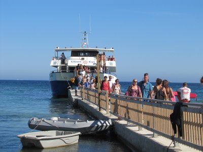 Day Trippers Returning To Playa d'en Bossa After A Great Day At Formentera