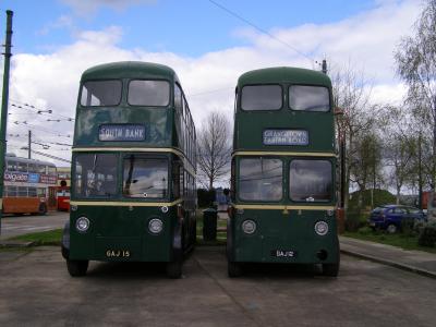A Pair of 1950 Teesside Trolleybuses