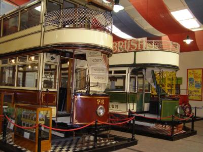 1904 Leicester City Tramways No 76 and 1901 Derby Corporation No 1