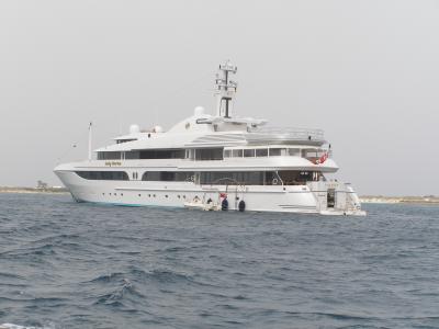 Superyacht 'Lady Marina' seen June 2006 off Es Cavall