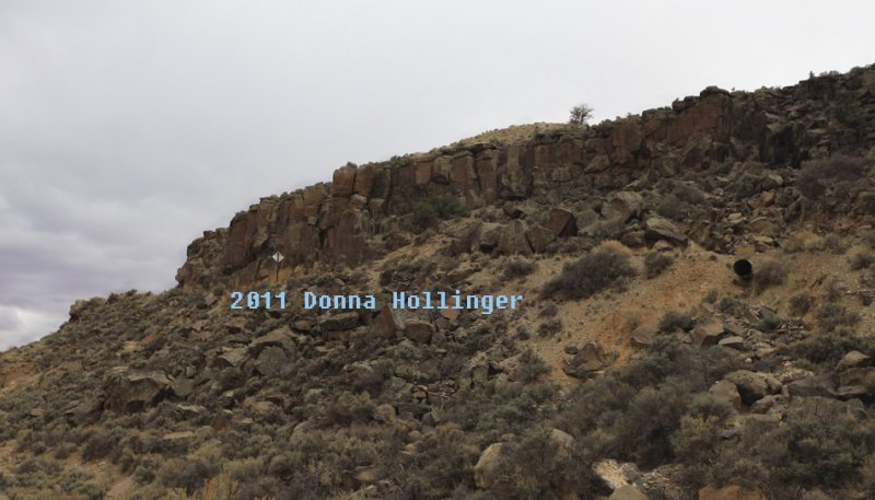 Looking up from the Rio Grande