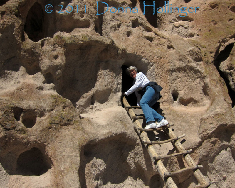 Later the Anasazi used the upper chambers