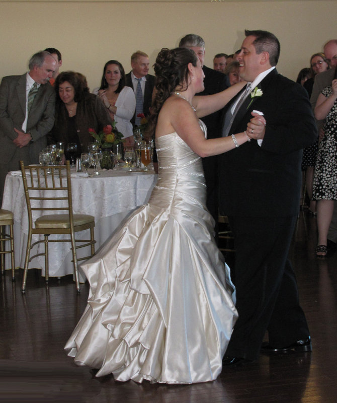 Bride and Groom Dancing