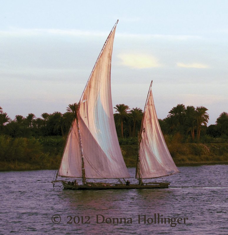 Edfu Felucca At Dawn