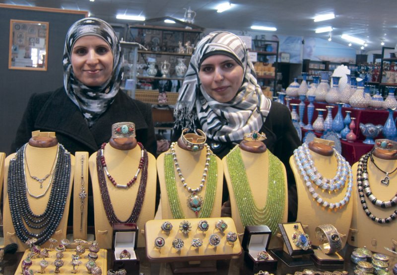 Two Cousins At the Jewelry Counter