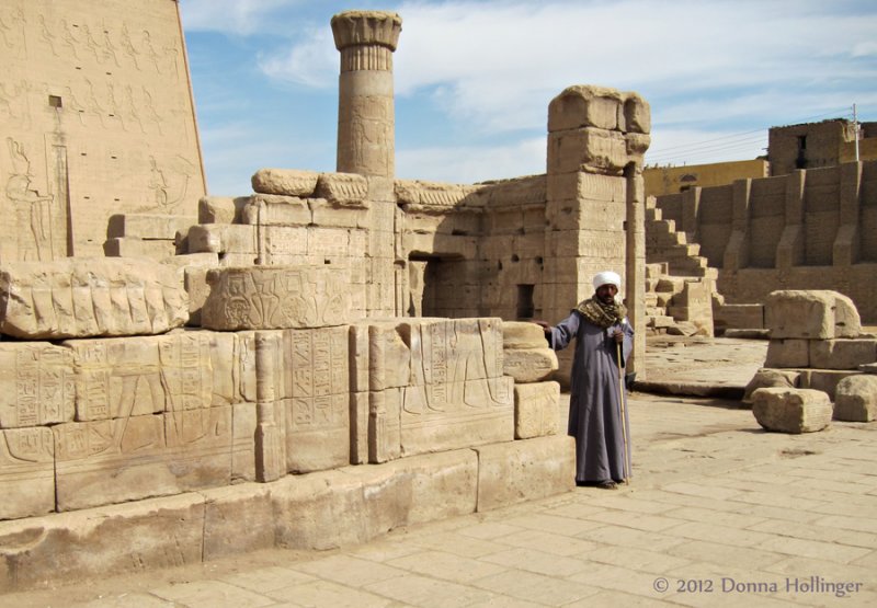 Temple of Horus with My Volunteer Model