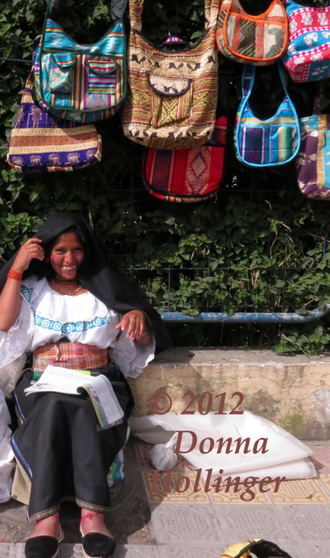 Big Smiles from the Handbag Vendor!