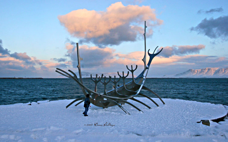 Viking Ship Sculpture