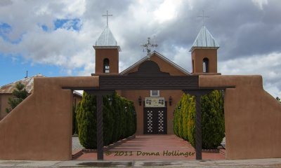 Church on the way to Santa Fe