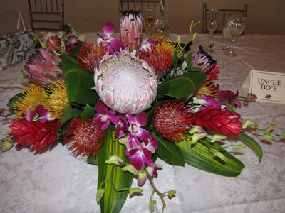 Protea in the Wedding Centerpiece