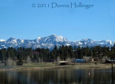 Rockies Backdrop on our way to Denver