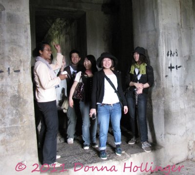 Tourists visiting Angkor Wat
