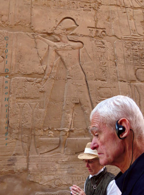Karnaks incised figures are lifesized