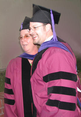Christian and a fellow graduate