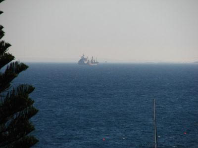 Phantom Ship in the distance