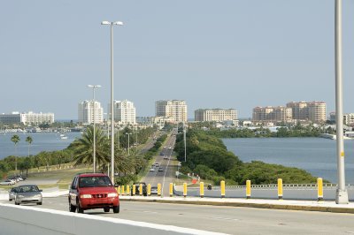 Overlooking Clearwater Beach from the Clearwater Memorial Causeway Bridge