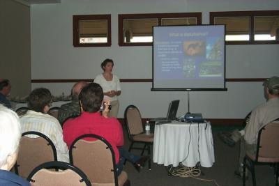 Caitlin Kight  talks about the effects human disturbance on bluebirds