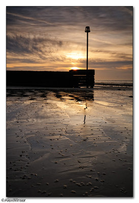 Beach Marker Dawn