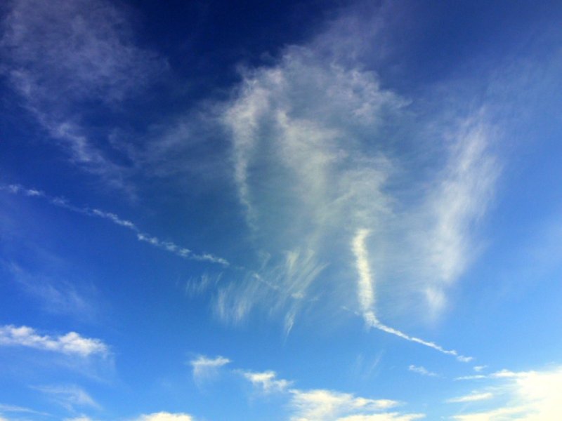 Cloud formations...