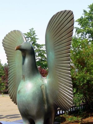 Sculpture at Art Gallery of Nova Scotia