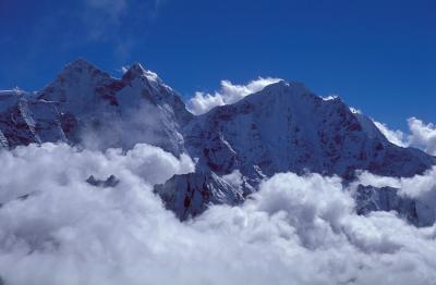 Kang Taiga and Tramserku from Nangkartshang Peak