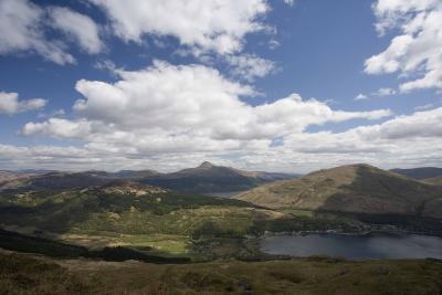 Looking East from flank of Beinn Narnain