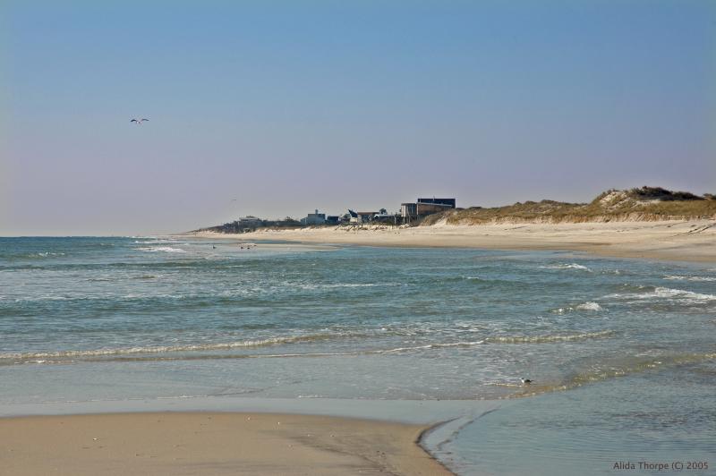 beach looking west