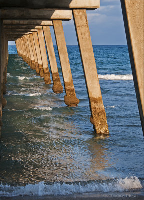 under the pier