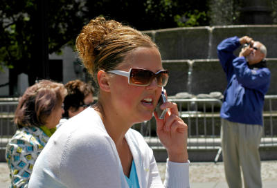 cell phone and the tourist