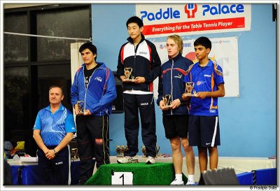 Junior Boys victory podium