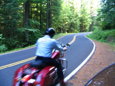 048 Mike zooms away on FSR 30.JPG