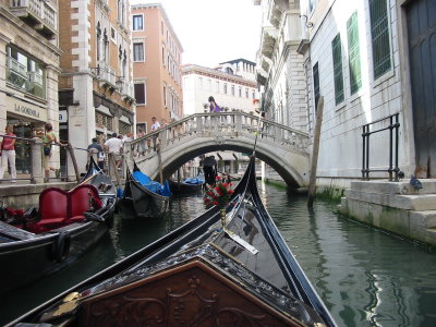 072-In Gondola in Venetian Canal