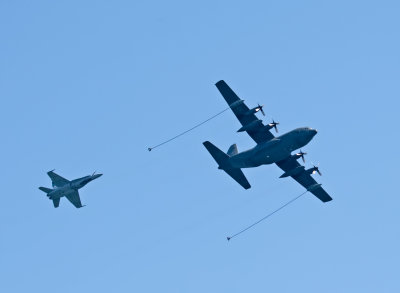 C-130 Hercules & F-16 Fighter 