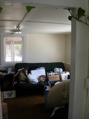 living room before the futon was moved