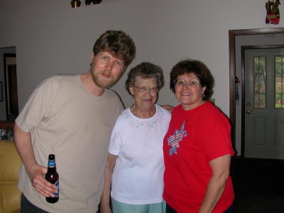 Iain, Gherald Brownlow's sister Dolores, Grandma Suzie