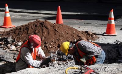 Street workers