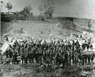 wLarge group of soldiers outside camp p.273.scan.jpg