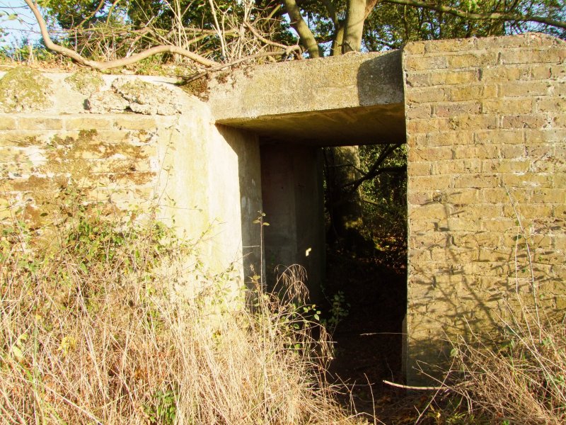 The  entrance  to  a  WW2  pillbox  /  1