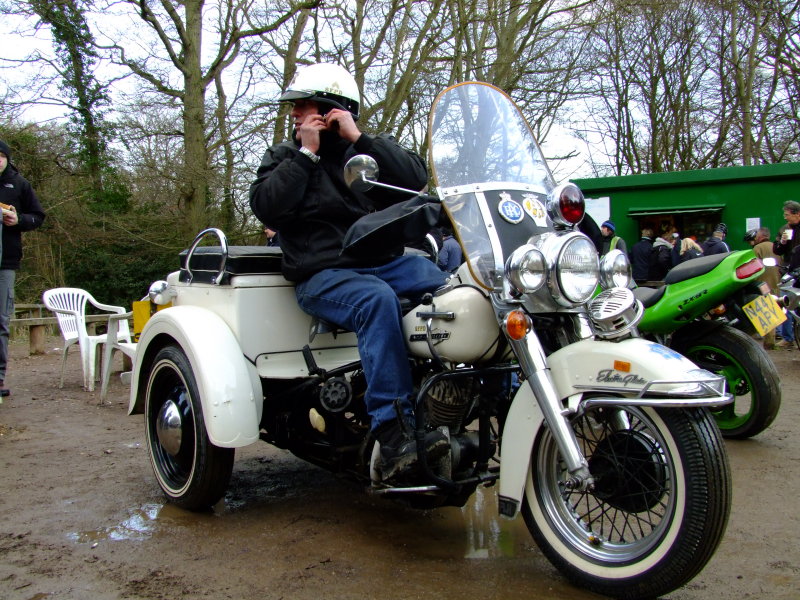 Harley  Davidson  Electra  Glide  trike, S.F.P.D. vintage.