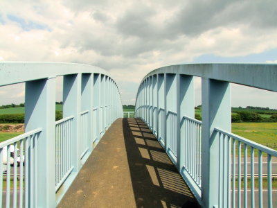 The  not-insubstantial  footbridge  over  the  A130.